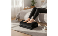 Soft Ergonomic Footrest with Adjustable Height Soft Foldable Footrest Cushion Portable Foot Rest Pillow Supportive for Office Workers, Students, Travelers, Desk, Travel