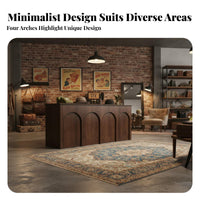 Retail Store Counter Vintage Design Boutique Reception Desk Sturdy Construction Reception Counter Table for Receptionists, Office Lobby