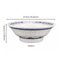Chinese Type Dessert Bowl Colorfast Blue and White Pattern Bowl Thickened Material Tableware for Restaurant