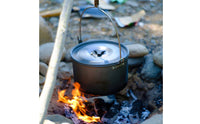 Anodized Aluminum Cookware Set Non Camping Mess Kit Heat-Resistant Outdoor Gear for Families