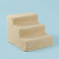 Dog Steps for Bed and Sofa with Non-Slip Surface for Small Portable Pet Stairs with Sturdy Frame and Soft Fleece Cover, Washable