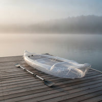 Thickened Body Transparent Watercraft Heavy-Duty 2-Person Inflatable Kayak Portable Inflatable Boat Puncture-Resistant for Outdoor Enthusiasts, Beginners, Fishing Trips, Rivers, Vacations, Beaches