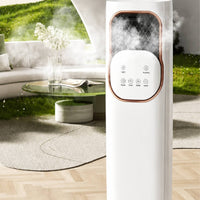 Evaporative Air Cooling Fan and Heater Floor-Standing Upright Fan Energy-Efficient Appliance for Bedroom, Apartment