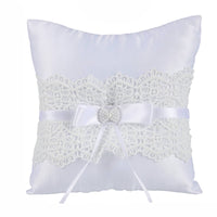Satin Wedding Band Pillow Elegant Band Bearer Pillow Soft Easy to Carry for Bride