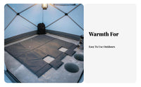 Thickened Ice Angleing Tent Mat Thermal Insulation Shielding Shelter Covering Waterproof Insulated Pad Weather-Resistant for Anglers, Campers, Camping