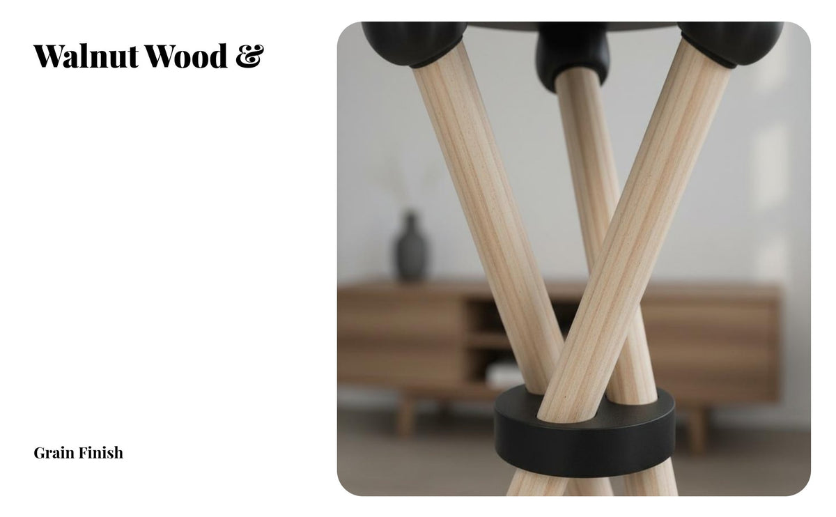 Anti-Vibration Wooden Speaker Floor Stand Shock Absorption Solid Wood Speaker Base Long-Lasting Studio Monitor Stand Includes Rubber Feet for Harman Kardon Owners, Home Theater, Living Room, Study