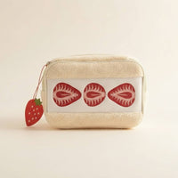 Soft Pencil Pouch Soft Zipper Pouch with Charm Pencil Case with Zipper Lightweight Pen Bag Case Cuddly for Girls, School