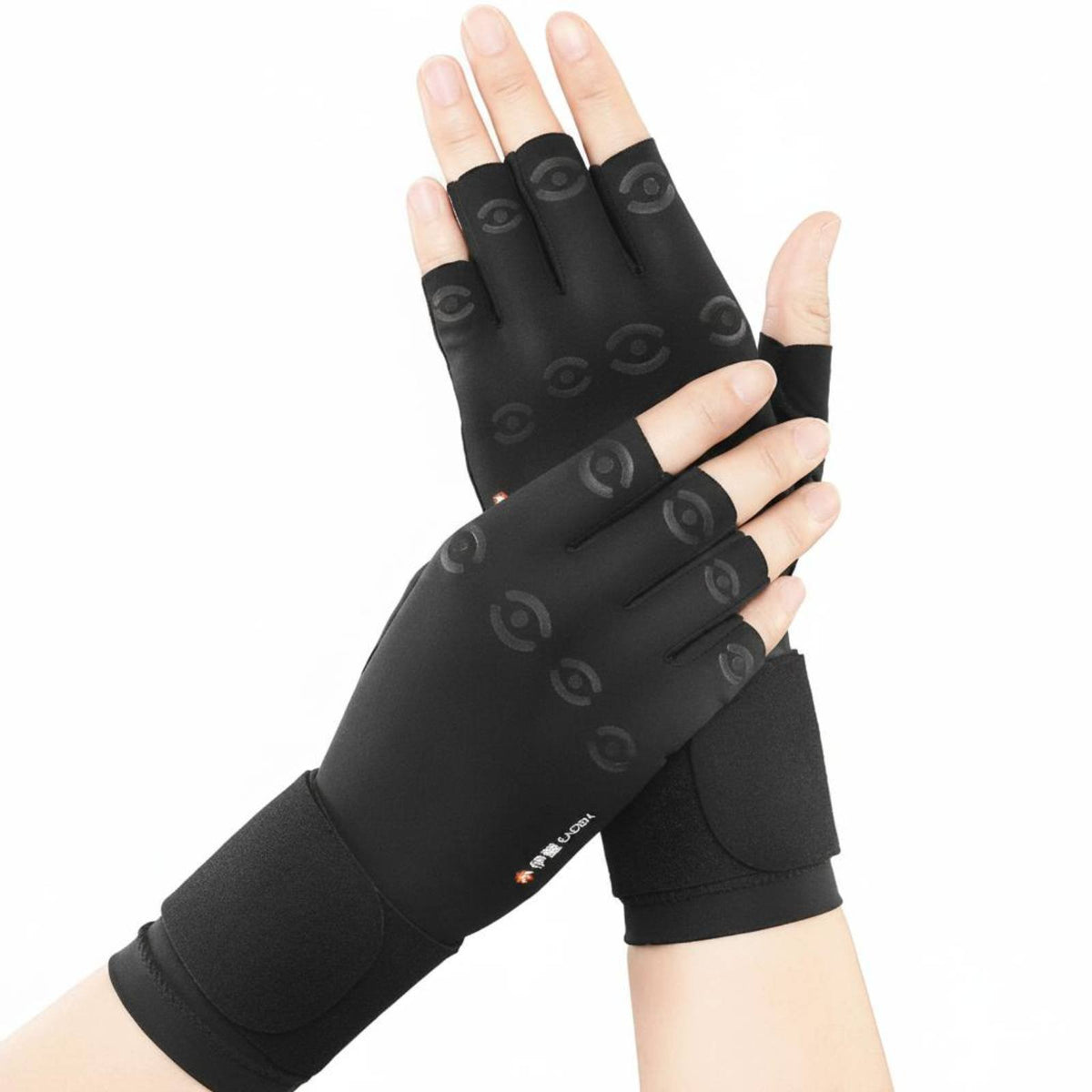 Pain Relief Fingerless Compression Glove Uncovered Finger Design Carpal Tunnel Glove Breathable for Typing, Computer Work