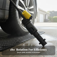 Multiple Degrees 180 Degree Rotating Spray Head High Pressure Washer Nozzle for Car Washing