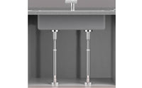 Undermount Sink Support Rod No-Drill Telescopic Sink Support Hardware Stainless Steel Adjustable for Homeowners, Kitchen