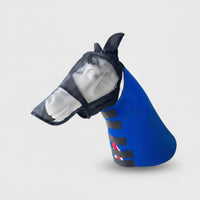 Protection Mesh Fly Mask with Ears Snug-Fit Horse Head Mask with Hook-and-Loop Fastener Lightweight Tack Sturdy for Outdoor Riding