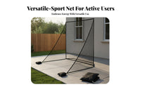 2 Pieces Multifunctional Golf Side Net Indoor and Outdoor Use Golf Barrier Net Thickened Edges Sports Training Equipment Versatile for Athletes, Professional Players, Beginners, Garage, Home, Practice Field
