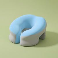 Contoured U Shape Memory Foam Neck Pillow Hollow Design Memory Foam Neck Pillow Raised Edge Comfort Accessory Portable for Office Workers