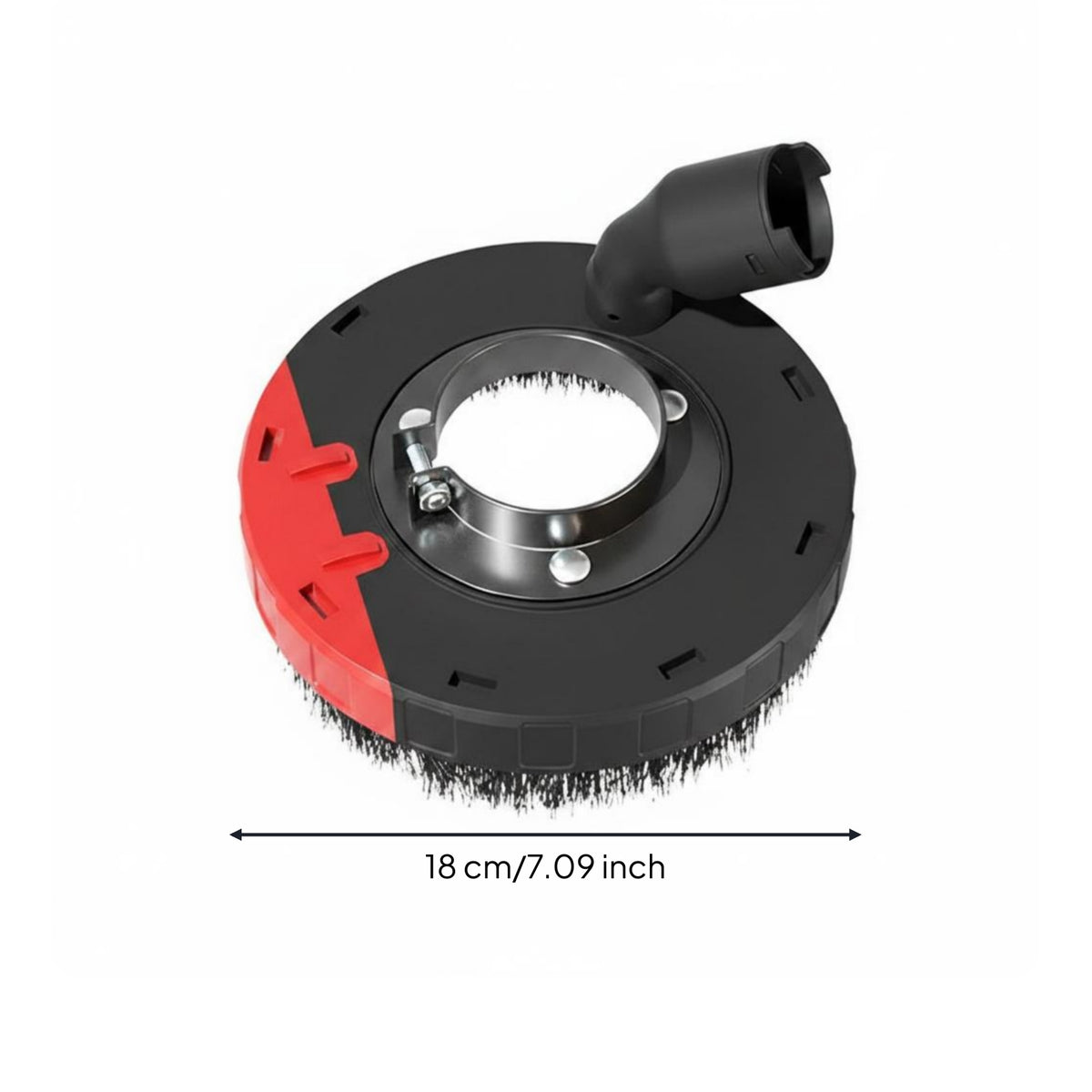 Angle Grinder Dust Cover Bristled Rim Dust-Sealing Grinder Cover Two Adapters