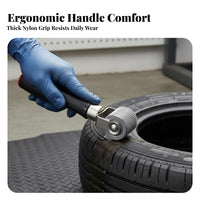 Removes Trapped Air Tire Repair Roller Long-Lasting Tire Repair Press Wheel Easy Grip Handle for Mechanics, DIYers, Garage