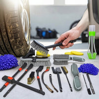 17 Pieces Car Cleaning Brush Kit Versatile Car Detailing Kit with Wheel Brush