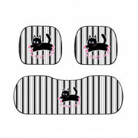 Cute Puppy Design Cartoon Dog Car Seat Cover Set Universal Fit Vehicle Upholstery Guard year-round Automotive Interior Accessory Breathable for motorists, Families, Pet Owners, rstand outine Commuting, trip Trips