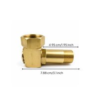 Brass Hose Reel Adapter Sturdy Hose Reel Replacement Fitting Rustproof Swivel Elbow Connector for Watering