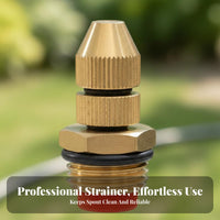 Misting Sprinkler Head Copper Fine Misting Nozzle Cooling Mist Adjustable Brass Spray Nozzle for Gardeners, Farmers, Lawn, Yard, Farm