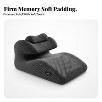 Pressure Relief Prone Sleeping Pillow Skin-Friendly Textile Face Down Bed Pillow Breathable Cover for Bedroom