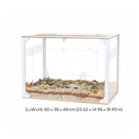 Clear Transparent Hamster Enclosure Decorative Acrylic Hamster Enclosure Clear Box Pet Home