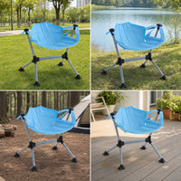 Portable Camping Swing Chair Foldable Outdoor Chair Adjustable Furniture Stable for Children, Toddlers, Picnic, Backyard