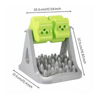 Mental Stimulation Roller Food Dispensing Toy Promotes Healthy Eating Slow Feeder Brain-Teaser Toy Non-Slip Base Interactive Feline and Dog Feeder Easy to Assemble for Dogs, Cats, Indoor