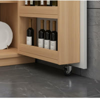 Multi-Shelf Snack Cabinet Large Capacity Food Storage Cabinet Modern Design Cupboard for Dining Room