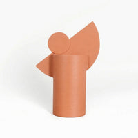 Resin Vase Sculptural Vase with Geometric Elements Vases Modern Minimalist for Tabletop, Living Room