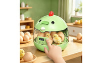 Egg Incubator with Transparent Shell Adjustable Temperature Tabletop Egg Incubator Beginner-Friendly for Beginners, Home Science