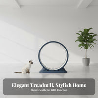 Anti-Pinch Design feline jogning Wheel quiet Operation feline Exercise Wheel Relieves Boredom Feline Activity hub Stable Base for felines, Indoors, Indoor, Living Room, Playroom