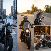 Motorcycle Windshield with Bracket Easy to Install Windshield Clear Motorcycle Windscreen with Bracket for Riders, Commuters, Commuting