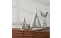 Effortless Sailing Resin Sailboat Decor Light Luxury Abstract Sailboat Sculpture Symbolic Gift Modern Boat Statue Handmade for Wine Cabinet, Entryway, TV Stand, Bookshelf