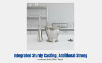 Durable Stainless Steel Grinding Bowl, Laboratory Medicine, Polished, Seasoning, Mineral, Herb