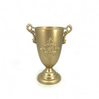 Pedestal Vase with Handles Shiny Pedestal Urn Reflective for Home Entryways