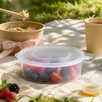 Disposable Picnic Compartment Set with Fruit Platter and Hot Pot Takeaway Boxes