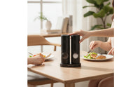 Battery Operated Automatic Seasoning Salt and Pepper Grinder Sleek Pepper Grinder Compact Seasoning Mill Lightweight for Kitchen