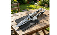 Garlic Trimming Scissors Comfortable Grip Vegetable Harvesting Shears Security Latch Spring Load Pruning Shears for Gardeners
