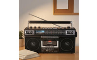 USB and SD Card Retro Radio Cassette Player Twin Speaker Portable Audio