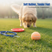 High-Quality Dog Toy, Macaron Ice Cream Ball, Chew Resistant, Interactive Training, Random Color
