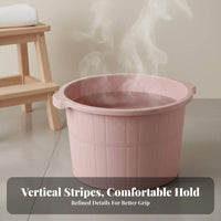 Massage Bumps Plastic Foot Bath Tub Portable Handles Foot Bath Basin Nordic Aesthetic for Home Spa, Bathroom, Living Room