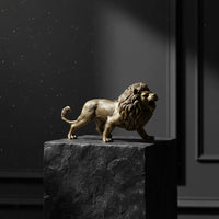 Lion Figurine Decorative Lion Statue Vintage Tabletop Figurine for Collectors, Desk