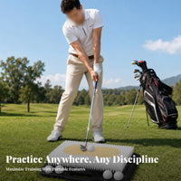 Golf Bunker Training Mat Target Area Bunker Practice Mat Ball-Holding Slots