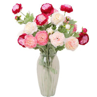 Artificial Peony Bouquet with Velvet Finish