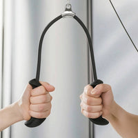 Cable Rope Attachment with Handles Ergonomic Paired Handle Cable Rope Braided Fitness Equipment for Bodybuilders, Strength Training, Home Gym