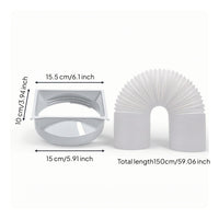 Portable Air Conditioner Exhaust Hose Adapter Compatible Exhaust Tube Fitting Airtight