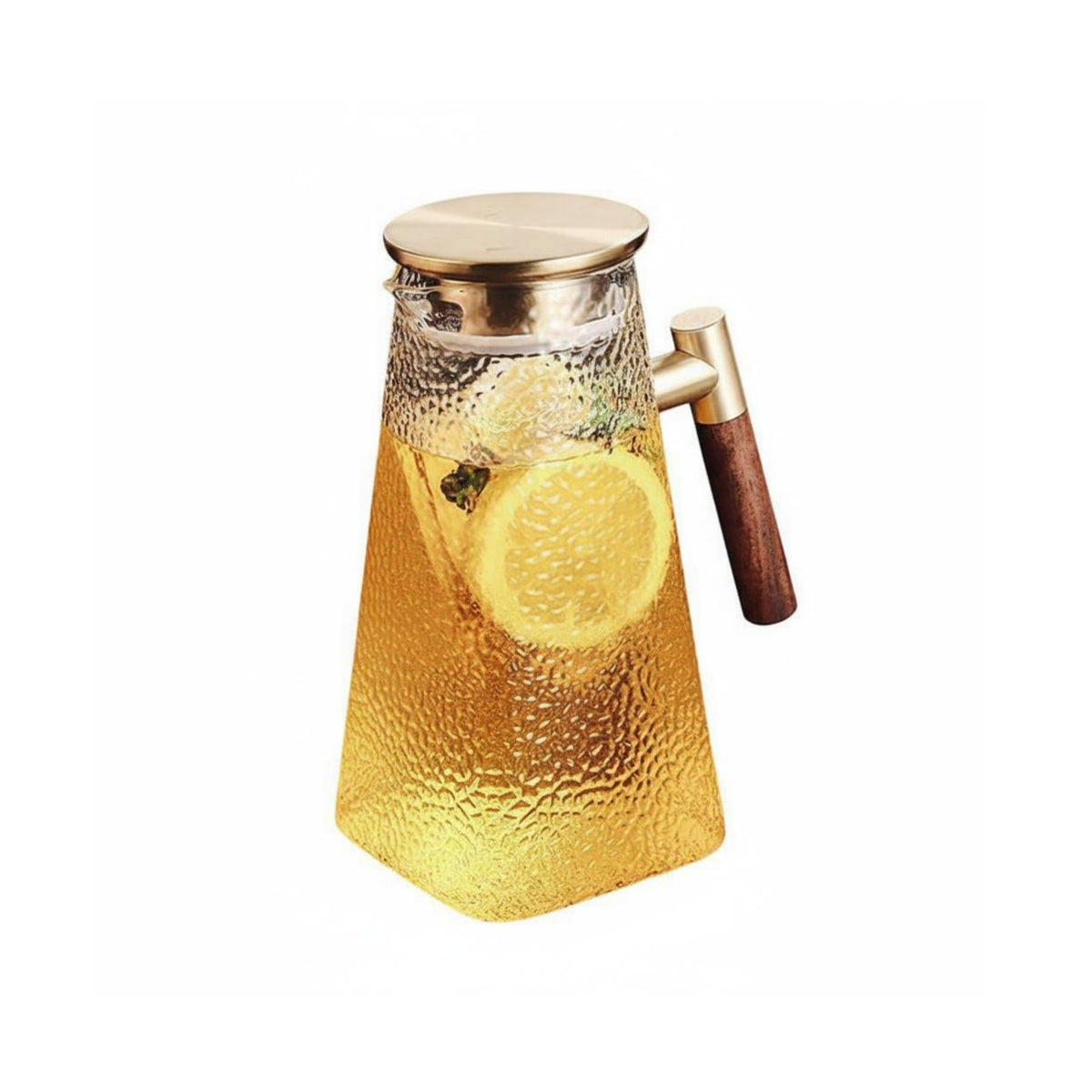 Large Capacity Hot Cold Water Carafe Fridge Safe Heat Resistant Glass Carafe Elegant Design for Coffee Lovers, Adults, Kitchen, Home, Office