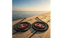 2 Pieces Coiled Paddle Leash with Carabiner Elastic Kayak Paddle Leash Lightweight Easy to Use for Kayakers, Kayaking