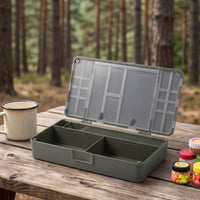 Fishing Tackle Storage Box Compartmented Fishing Tackle Box Compact for Anglers, Travel Kit