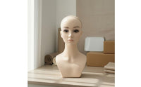 Styling Model Head Versatile Female Head Form PVC for Hair Stylists, Studio